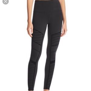 ALO yoga high waist moto flocked leggings